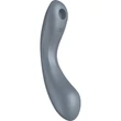 Curvy Trinity 1 bluegrey elegáns 3 az 1-ben nyomáshullámos vibrátor