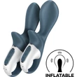 Air Pump Booty 2 dark grey felfújható tengelyű uniszex vibrátor
