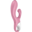 Air Pump Bunny 2 light red két motoros felfújható tengelyű vibrátor
