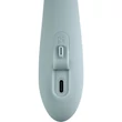 Chika Turquoise Grey okostelefonnal vezérelhető melegedő vibrátor