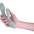 Chika Turquoise Grey okostelefonnal vezérelhető melegedő vibrátor