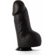 X-Men Simon 9.9" Cock Black dildó herékkel és tapadókoronggal