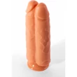 X-Men 11" 2-in-1 dildó Flesh kétágú dildó tapadókoronggal