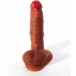 X-Men Mike 6.1" Cock Flesh dildó herékkel és tapadókoronggal