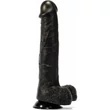 X-MEN Geoff 11.9" Cock Black dildó herékkel