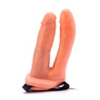 Unisex Hollow kétágú, távirányítós csatolható dildó