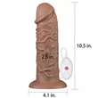 10.5'' Realistic Chubby erezett Vibrátoros Dildo 