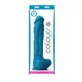 Colours - Pleasures - 10" dildó - Blue herékkel