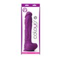 Colours - Pleasures - 10&quot; Dildo - Purple