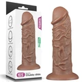 10.5'' Realistic Chubby dildó Brown tapadókoronggal