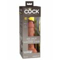 6&quot; Dual Density Silicone Cock Tan