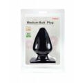 Charmly Soft &amp; Smooth Middle Size Butt Plug Black