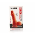 X-MEN 7.5" dildó Colours Pleasure Black 3 herékkel