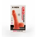 X-MEN 7.5" dildó Colours Pleasure Flesh 1 dildó herékkel