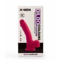 X-MEN 7.5" dildó Colours Pleasure Black 2 dildó herékkel