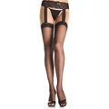721767 SHEER THI-HI W/LACE harisnyatartós BELT O/S BLK