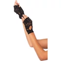 Lace Keyhole kesztyű fekete O/S