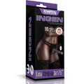 Vibrating Easy Strapon Set 7.5" Black