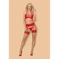 838-SEG-3 set 3-pcs fehérnemű szett piros  S/M