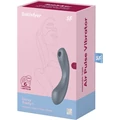 Curvy Trinity 1 bluegrey elegáns 3 az 1-ben nyomáshullámos vibrátor
