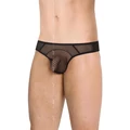 Mens Briefs 4525 - fekete hálós férfi tanga XL