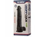 X-MEN Geoff 11.9" Cock Black dildó herékkel