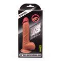 8.5 inch Dual-Layered herés, letapasztható Dildó