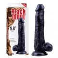 Black Veined herés, vízálló, letapasztható dildó