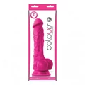 Colours Pleasures 7 inch dildó Pink dildó tapadókoronggal