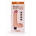 Real Softee erezett Vibrátoros Dildo herékkel 4