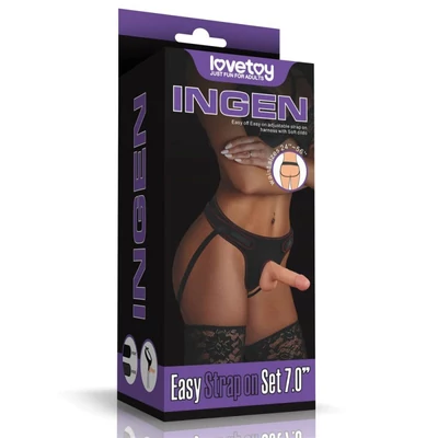 Easy Strapon Set 7.0'' csatolható dildó