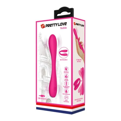 Pretty Love Yedda Pink g-pont és csiklóizgató hajlítható vibrátor