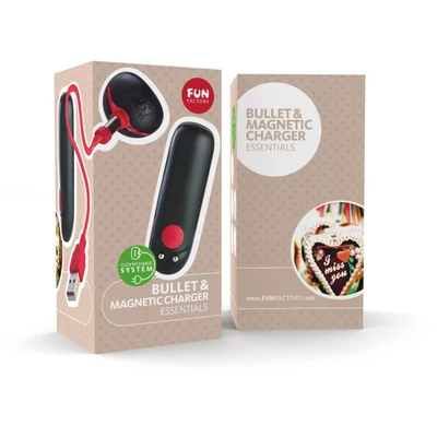Bullet & Magnetic Charger black minivibrátor