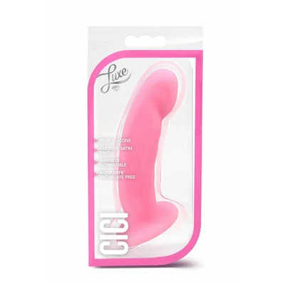 Luxe Cici  Pink dildó tapadókoronggal