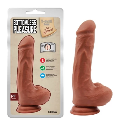 Bottomless Pleasure-Latin dildó herékkel és tapadókoronggal