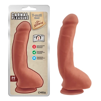 Carnal Pleasure Latin dildó herékkel és tapadókoronggal