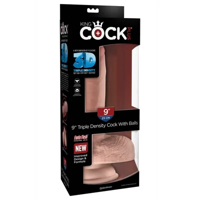 King Cock Plus 9" Triple Density Cock with Balls
