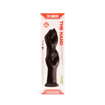 X-MEN The Hand 13.7 inch Black öklöt formázó dildó tapadókoronggal