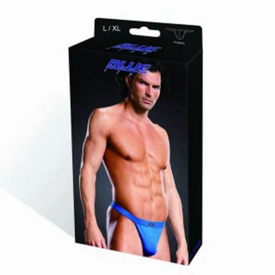 Mikroszálas férfi tanga kék L/XL