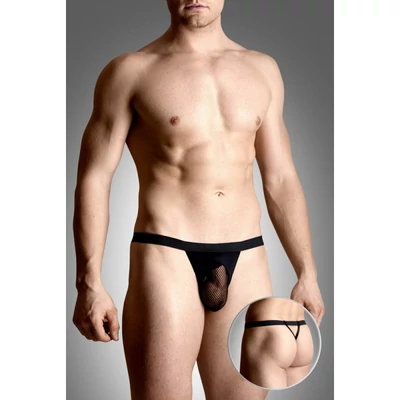 Lyukacsos férfi tanga 4494 - fekete M/L