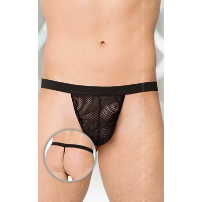 Thong fekete hálós férfi tanga S/L