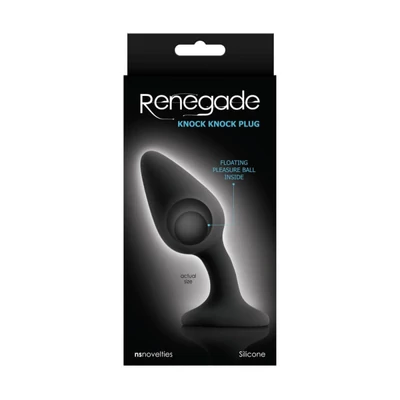 Renegade Knock Knock Plug Black fenékdugó