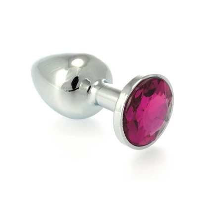 Butt Plug Small Metal With Crystal Red fenékdugó