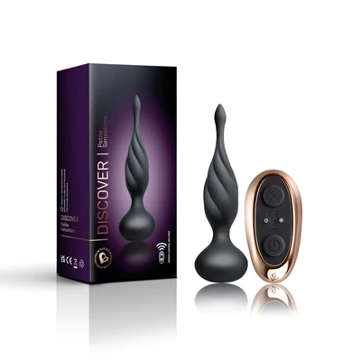 Discover - Black vibrációs fenékdugó