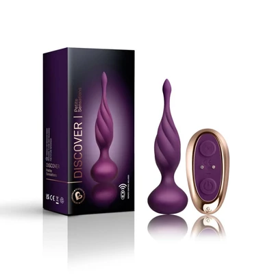 Discover - Purple vibrátoros fenékdugó