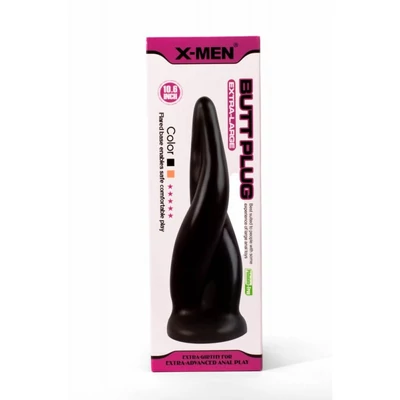 X-MEN 10.6" Extra Large Butt Plug Black fenékdugó tapadókoronggal