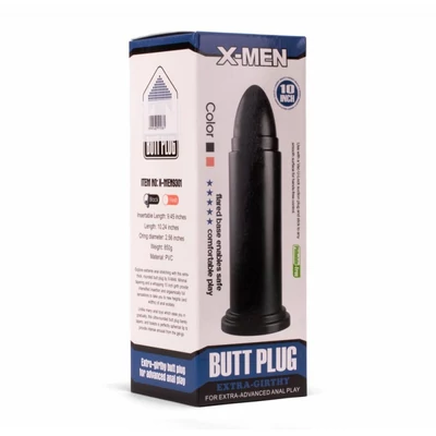X-MEN 10" Huge Butt Plug Black 2