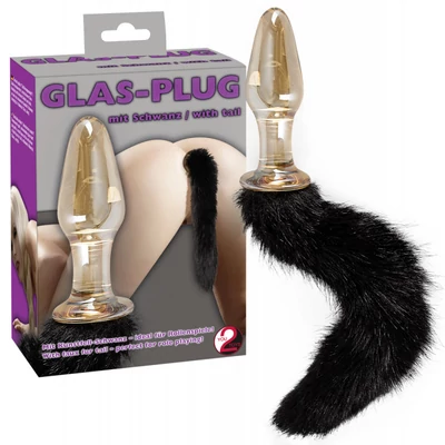 Glass Plug with Tail fenékdugó