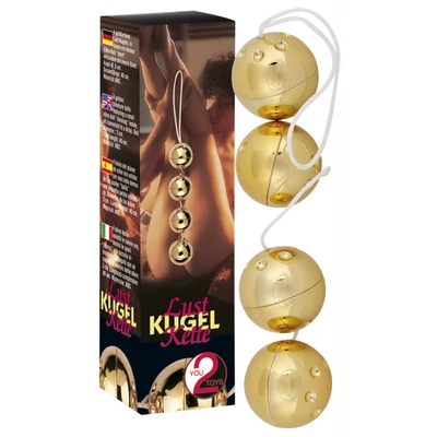 Pleasure Balls Gold 4 vízálló gésa golyó