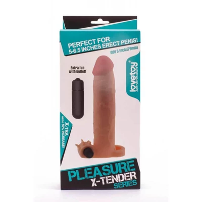 Pleasure X-Tender vibrátoros péniszköpeny